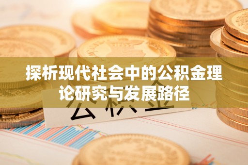 普湾新区探析现代社会中的公积金理论研究与发展路径